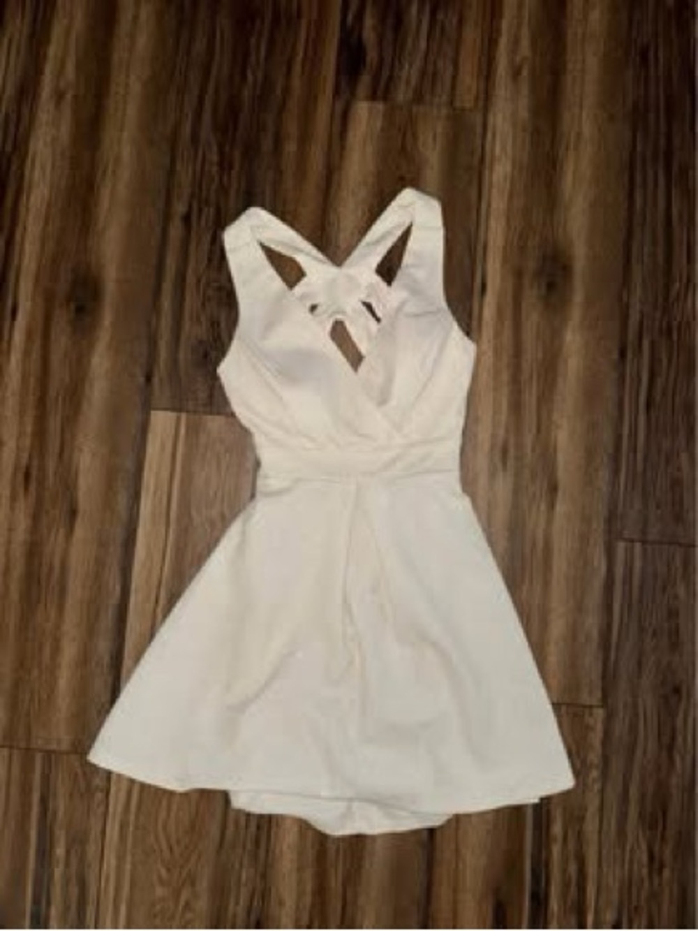 Speechless Women's Cream Sleeveless Fit & Flare Dress